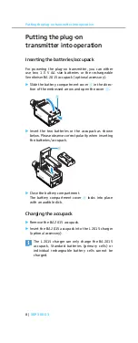 Предварительный просмотр 9 страницы Sennheiser SKP 300 evolution wireless G3 Instruction Manual