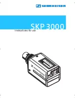 Предварительный просмотр 1 страницы Sennheiser SKP 3000 - Instructions For Use Manual