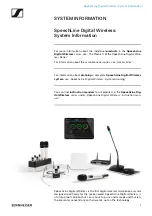 Preview for 2 page of Sennheiser SpeechLine Digital Wireless Series System Documentation