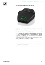 Preview for 17 page of Sennheiser SpeechLine Digital Wireless Series System Documentation