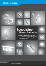 Sennheiser SpeechLine IS Microphone Series Instruction Manual preview