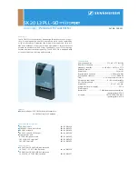 Предварительный просмотр 2 страницы Sennheiser SYSTEM 2013-9D Product Sheet