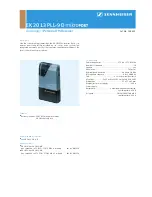 Предварительный просмотр 3 страницы Sennheiser SYSTEM 2013-9D Product Sheet