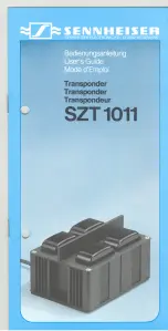 Preview for 1 page of Sennheiser SZT 1011 Manual