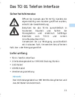 Preview for 11 page of Sennheiser TCI 01 Instructions For Use Manual