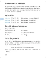 Предварительный просмотр 22 страницы Sennheiser TCI 01 Instructions For Use Manual