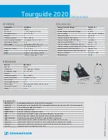 Preview for 2 page of Sennheiser Tourguide System 2020 SKM 2020 D Specifications