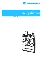 Sennheiser TOURGUIDE UHF Instructions For Use Manual preview
