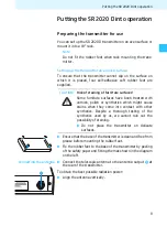 Preview for 11 page of Sennheiser Tourguide Wireless Transmitter SR 2020 D Instruction Manual