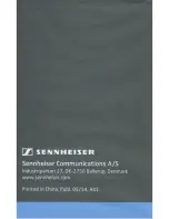 Preview for 8 page of Sennheiser Urbanite Quick Manual