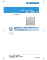 Preview for 1 page of Sennheiser WICOS AP Quick Manual