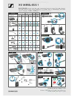 Preview for 1 page of Sennheiser XS WIRELESS 1 Quick Manual