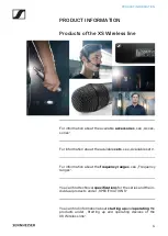 Предварительный просмотр 5 страницы Sennheiser XS WIRELESS 2 Instruction Manual