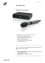 Preview for 12 page of Sennheiser XS WIRELESS 2 Instruction Manual