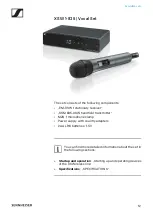 Предварительный просмотр 13 страницы Sennheiser XS WIRELESS 2 Instruction Manual