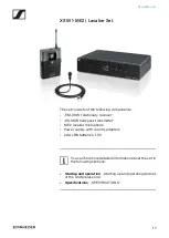 Предварительный просмотр 18 страницы Sennheiser XS WIRELESS 2 Instruction Manual