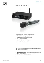 Предварительный просмотр 20 страницы Sennheiser XS WIRELESS 2 Instruction Manual