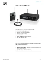 Preview for 23 page of Sennheiser XS WIRELESS 2 Instruction Manual