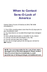 Preview for 28 page of SENS-O-LOCK WC9000+ User Manual