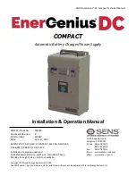 Предварительный просмотр 1 страницы Sens EnerGenius 101334 Installation & Operation Manual