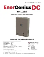 Sens EnerGenius DC Wallbox Installation & Operation Manual preview