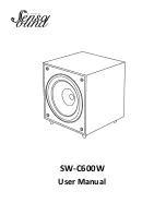 Sensa Sound SW-C600W User Manual preview