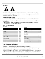 Предварительный просмотр 4 страницы SensaSound C600 Classic Series User Manual