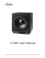 SensaSound V12SW User Manual preview