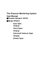 SensaTyre TPC03A User Manual preview