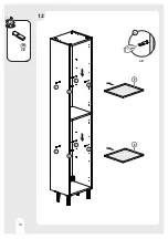 Предварительный просмотр 14 страницы Sensea EASY COLUMN 35 2 DOORS OAK Assembly, Use, Maintenance Manual