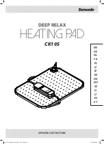 Sensede DEEP RELAX CK10S Operating Instructions Manual preview