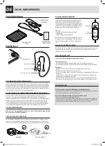 Preview for 5 page of Sensede DEEP RELAX CK10S Operating Instructions Manual