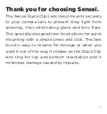 Preview for 2 page of Sensei LH-QC 58 User Manual