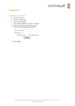 Preview for 5 page of SenseNet control4all Setup