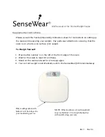 Sensewear BioTransceiver Supplemental Instructions preview