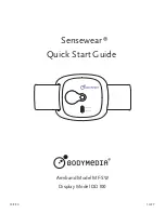 Sensewear Bodymedia Quick Start Manual And User Manual preview