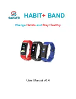 SensFit Habit+ User Manual preview