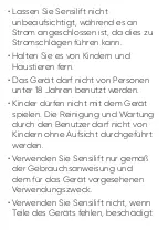 Preview for 45 page of Sensica sensilift STG100 User Manual