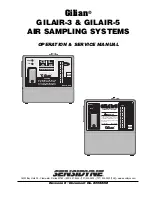 Sensidyne GILAIR-3 Operation & Service Manual предпросмотр