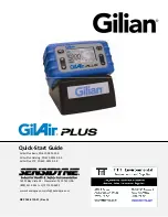 Sensidyne Gilian GilAir Plus Series Quick Start Manual preview