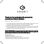 Preview for 2 page of Sensio Home Gourmet Professional GPKM01 Instruction Manual