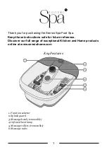 Preview for 4 page of Sensio Home Sensio Spa SSPA06 Instruction Manual