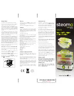 Предварительный просмотр 2 страницы Sensio Home Steama SHST001 Instructions