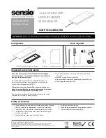 Preview for 1 page of Sensio SE21102C0 Installation Instructions