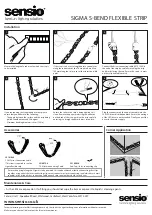 Предварительный просмотр 2 страницы Sensio SIGMA S-BEND FLEXIBLE STRIP Installation Instructions