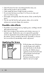 Preview for 6 page of sensiplast 102523 Instructions For Use Manual