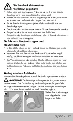 Preview for 17 page of sensiplast 107816 Instructions For Use Manual