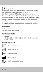 Preview for 14 page of sensiplast MALLEO ACTIVE Instructions For Use Manual