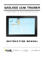 Preview for 1 page of SENSIT Technologies GASLESS LEAK TRAINER Instruction Manual