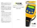 Preview for 1 page of SENSIT Technologies GOLD 100 Quick Start Instructions